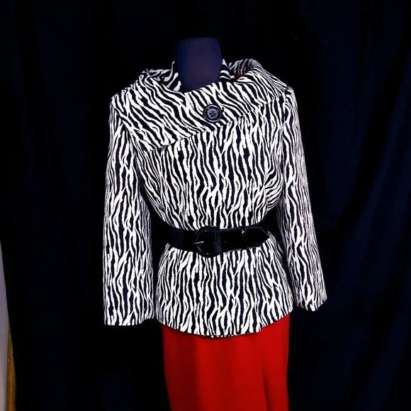 Isabella Demarco Jackets Coats Isabella Demarco Zebra Print